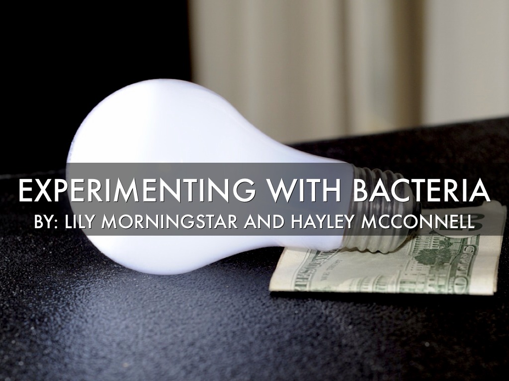 Experimenting with Bacteria