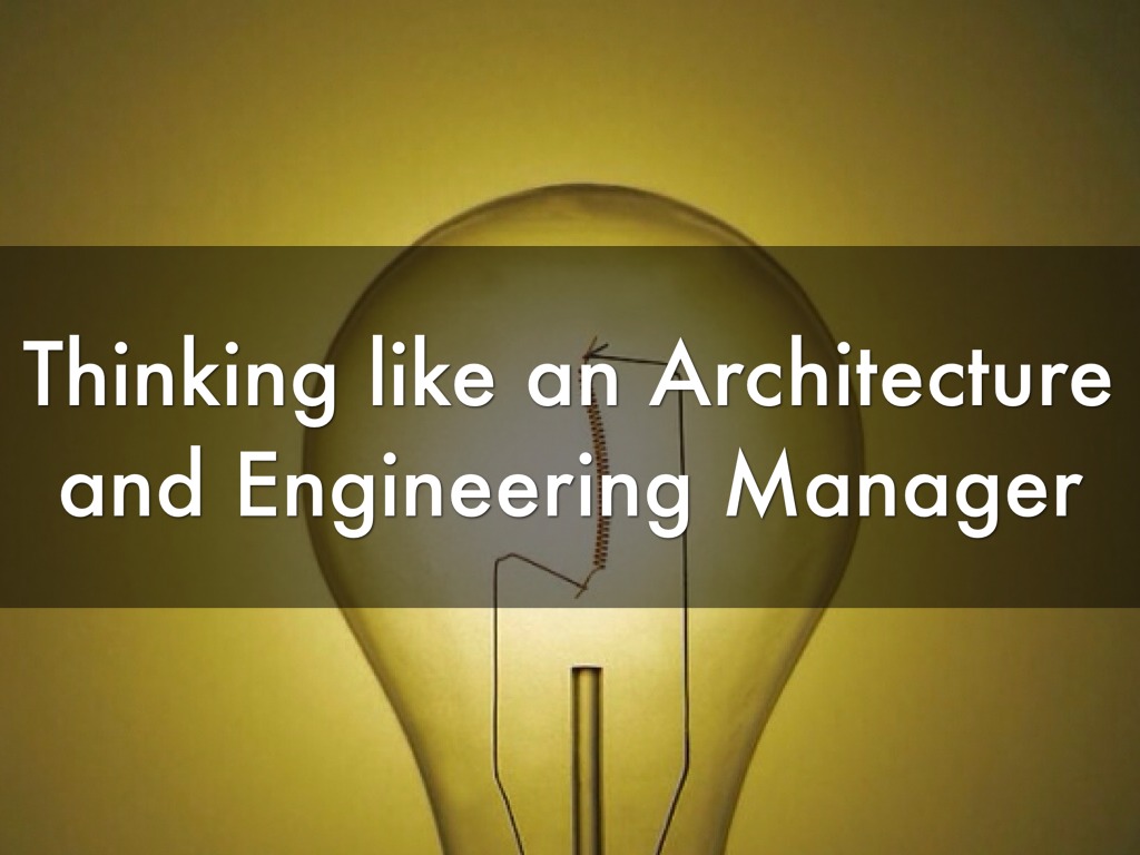 Architecture And Engineering Managers by Duo Wang