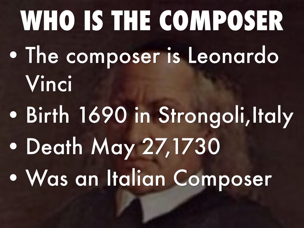 Artaserse By Leonardo Vinci