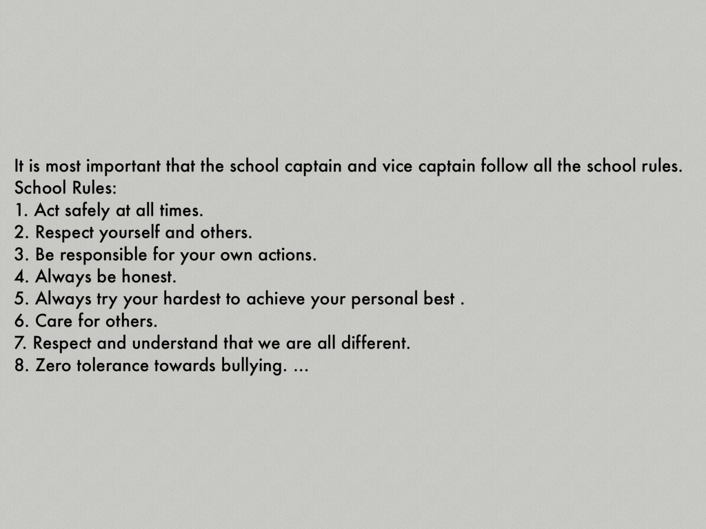 what to write in your school captain speech