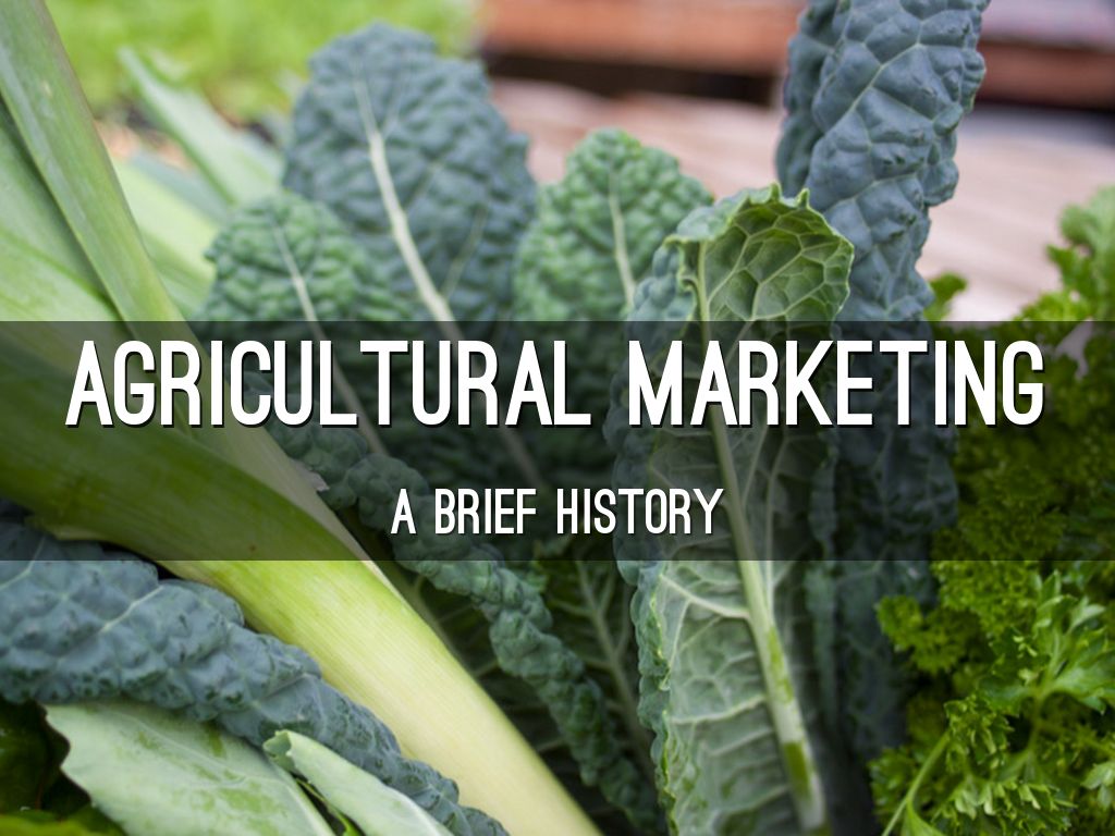 Agricultural Marketing by