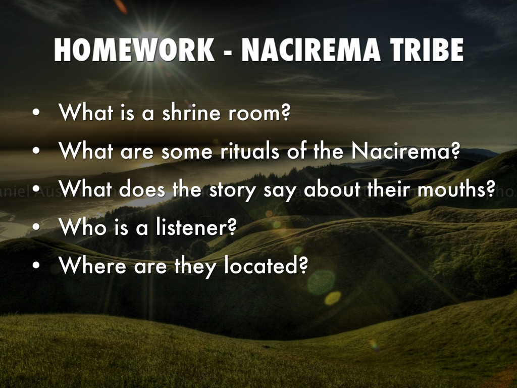 essay on the nacirema essay on the nacirema