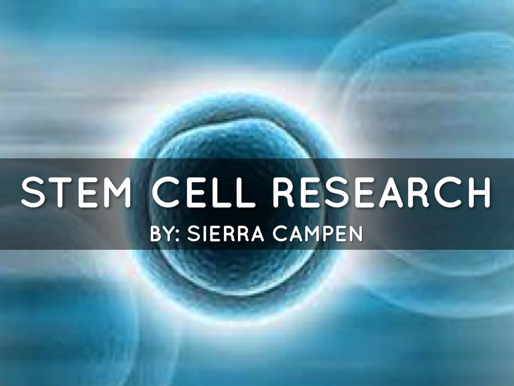 Stem Cell Research By Sierra Campen 