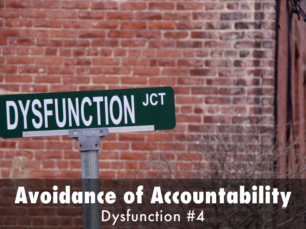 Avoidance of Accountability