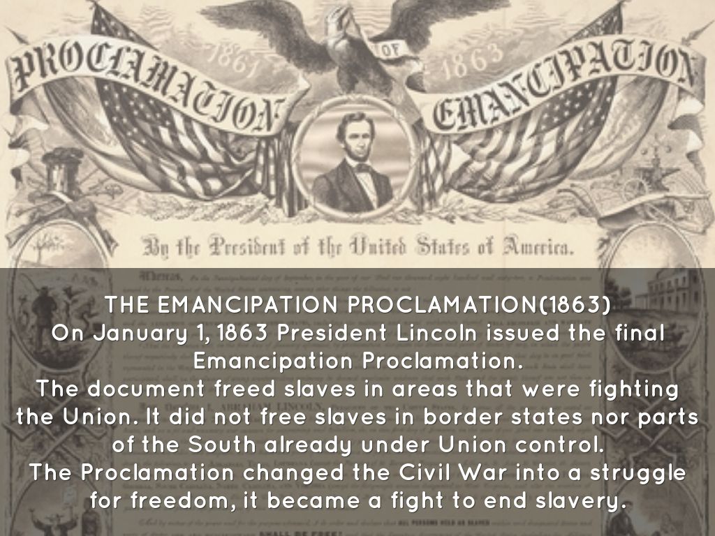 Emancipation Proclamation Thesis