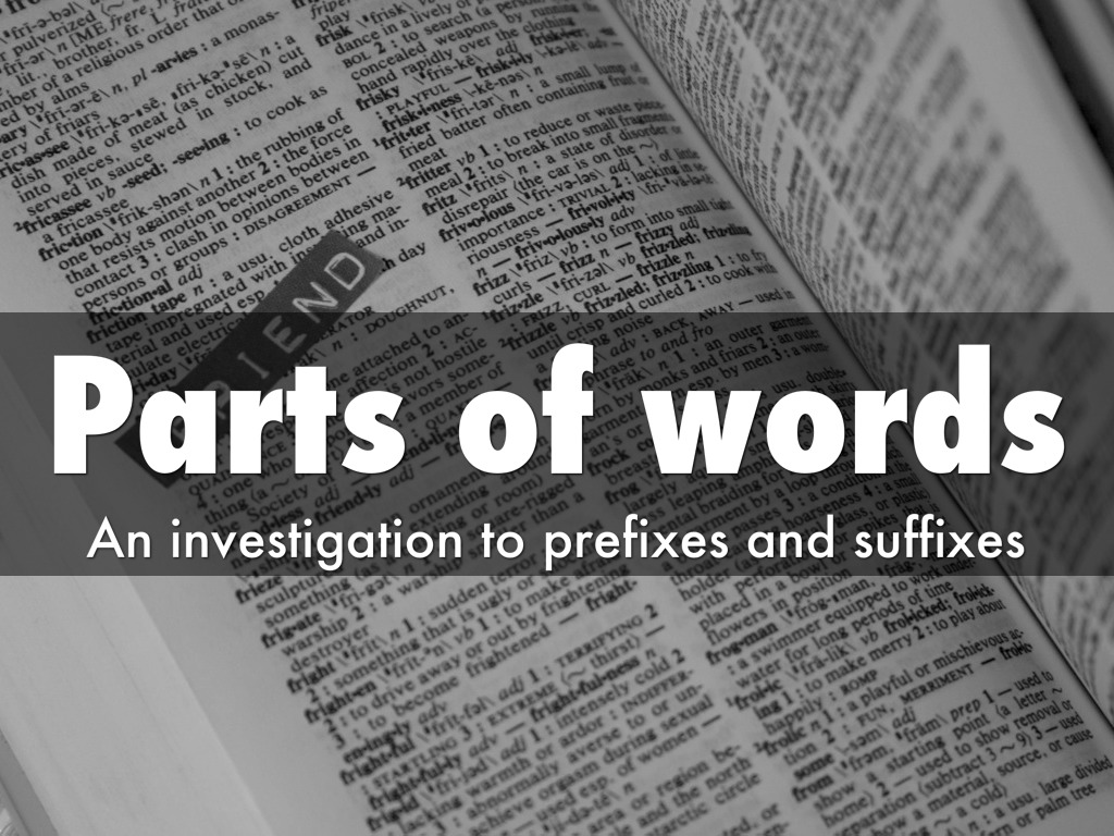 Parts Of Words