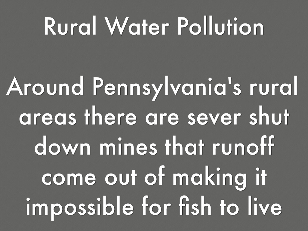 Are waters in urban areas more polluted than in rural areas image