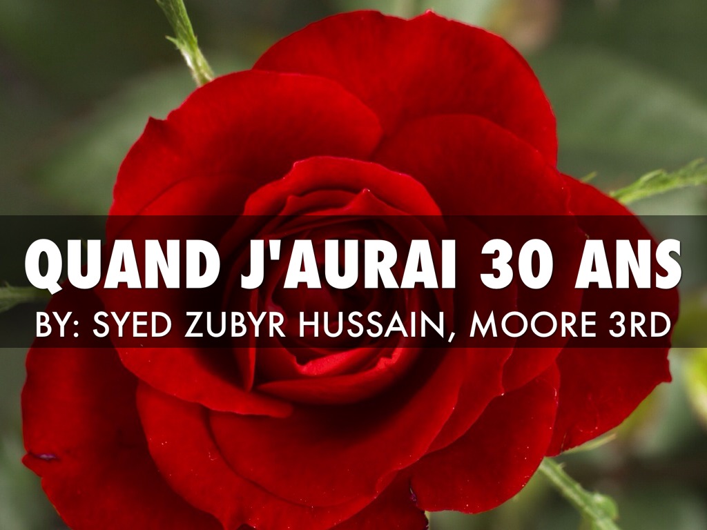 Quand J'aurai 30 Ans