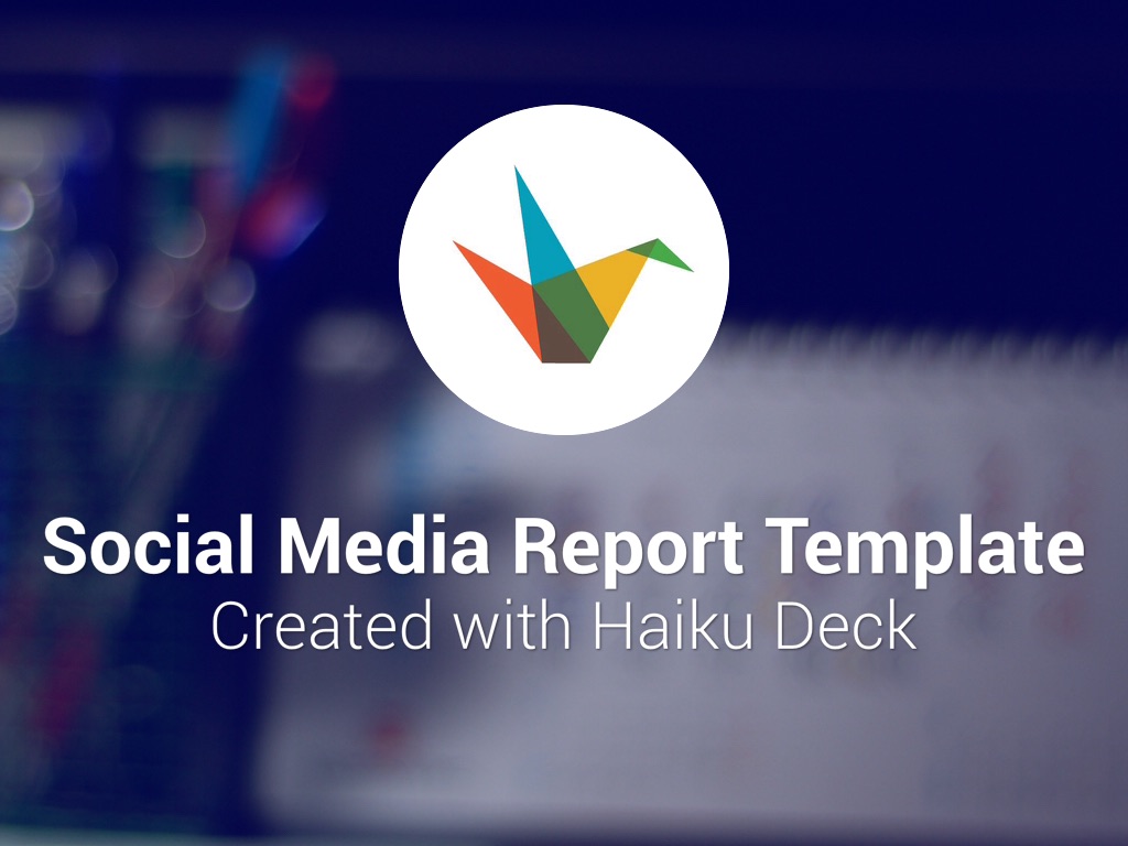 Copy of Copy of Social Media Report Template