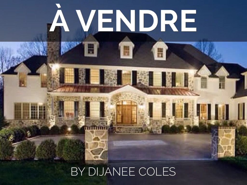 French Real Estate Project Due 3/21 