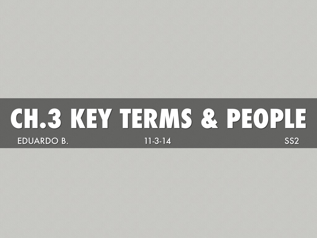 Key Terms