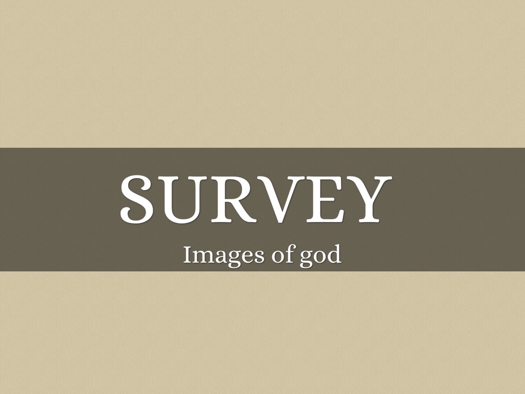 Images Of God Survey
