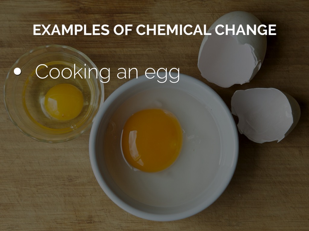 5 examples of chemical changes