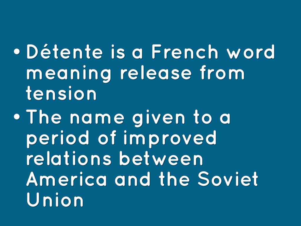 Détente by Misty Roten