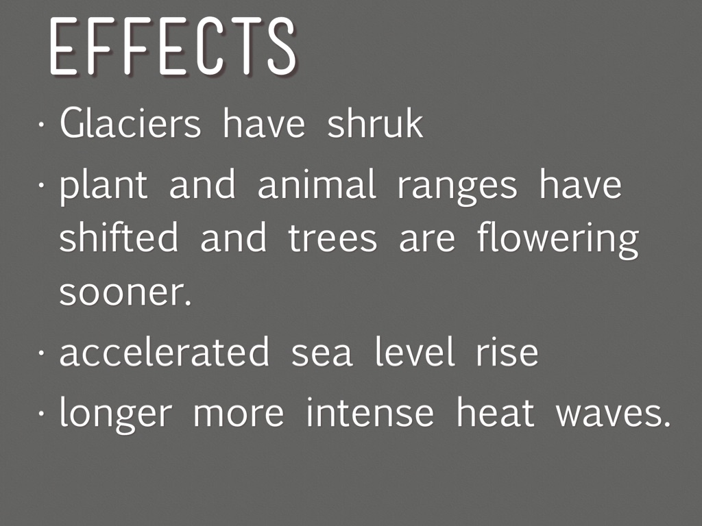 Effects Of Climate Change 