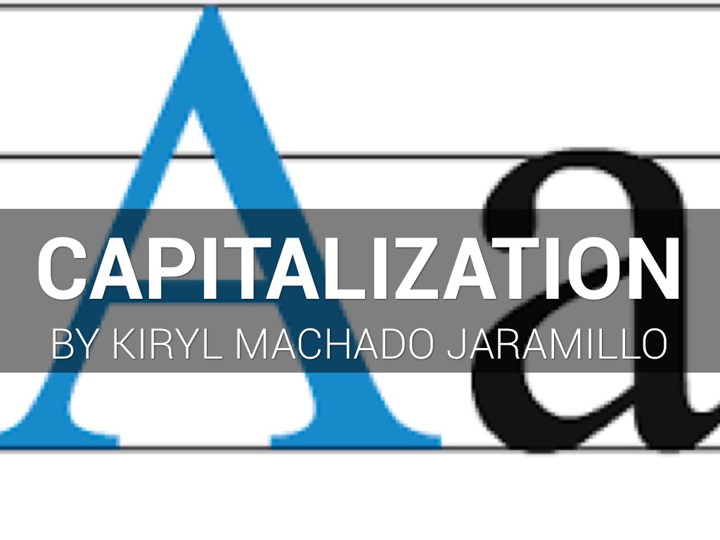 Grammar Capitalization 