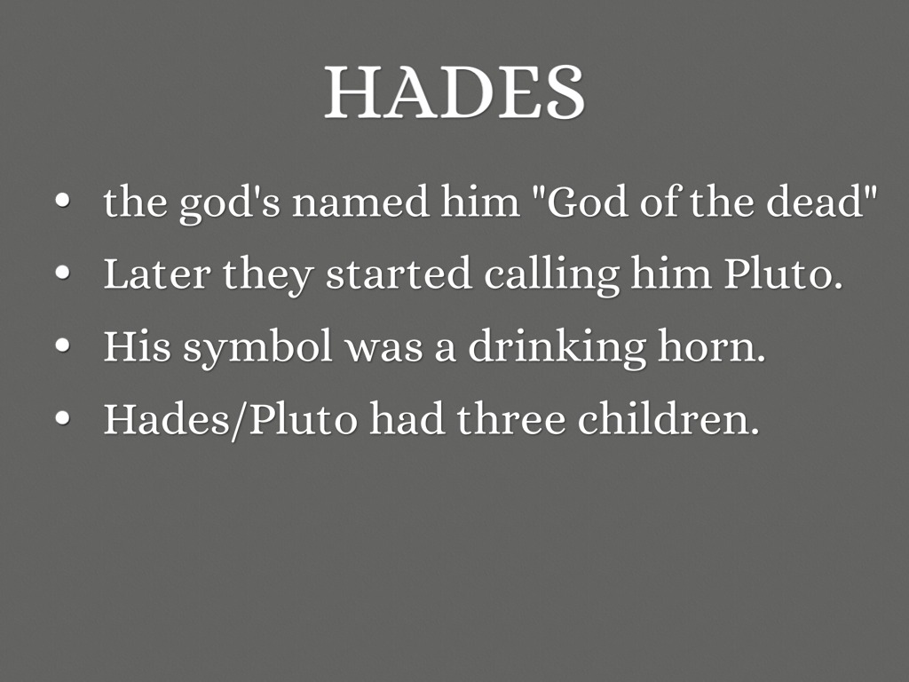 Greek Gods Project by Lilly Kreitzer