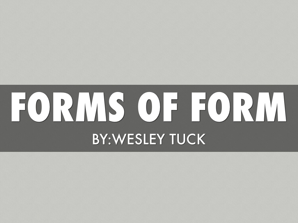 Forms Of Form
