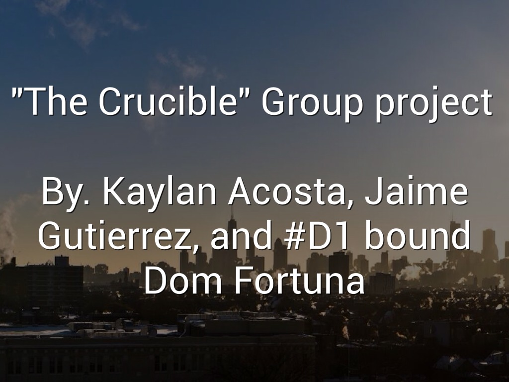 The Crucible 