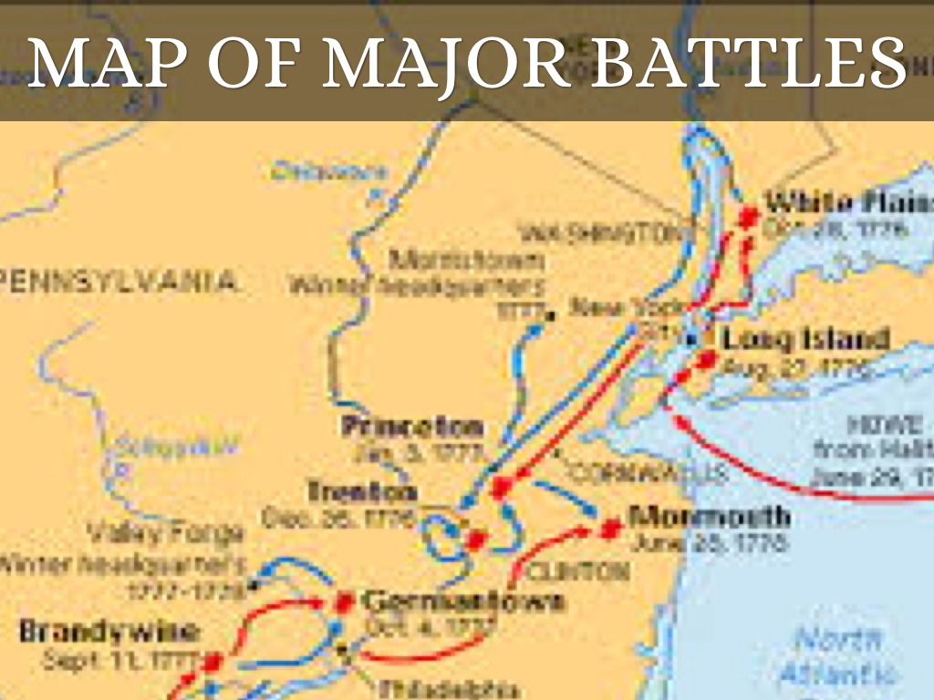 Revolutionary War Map Printable