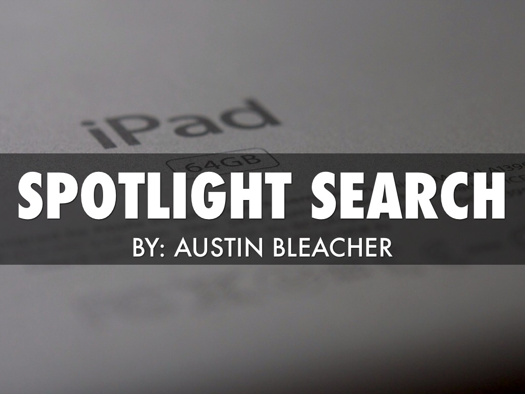 Spotlight Search