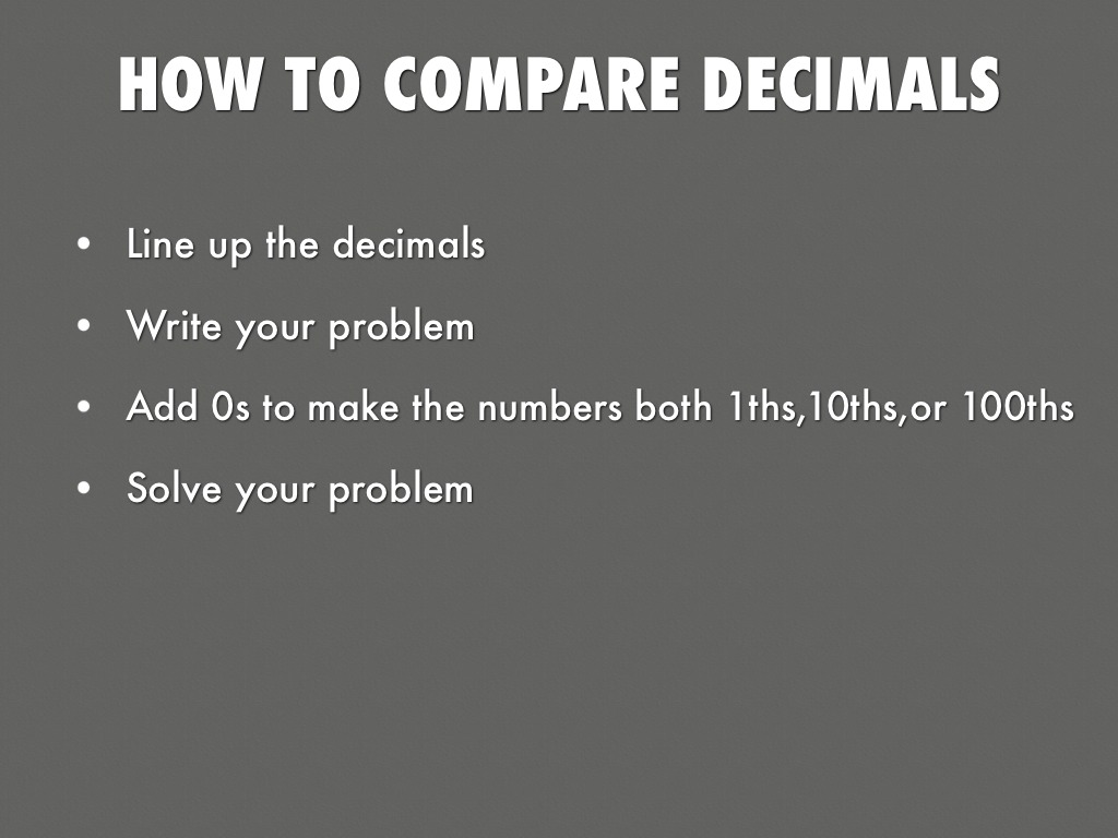 Decimal Practice