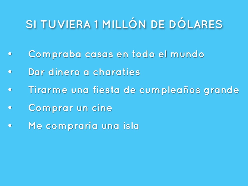 If I Had A Million Dollars...