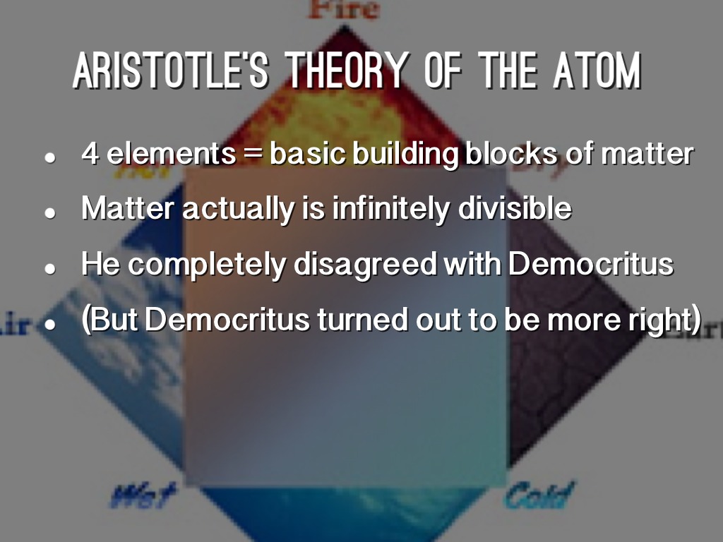 aristotle atomic theory