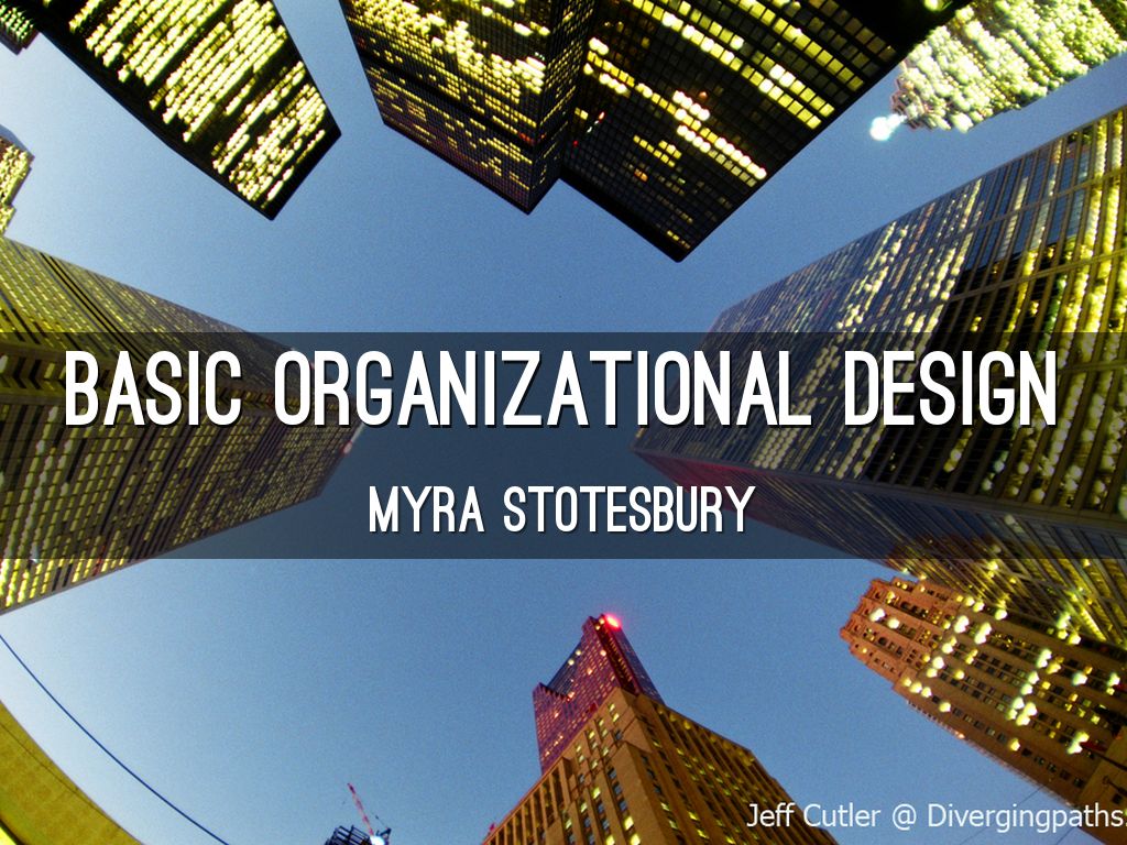 Basic OrganizationalDesign