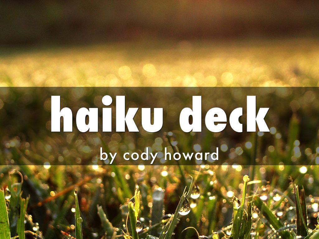 haiku deck