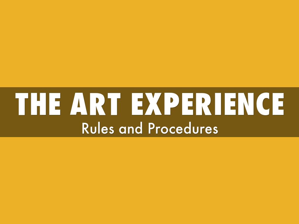 The art Experience