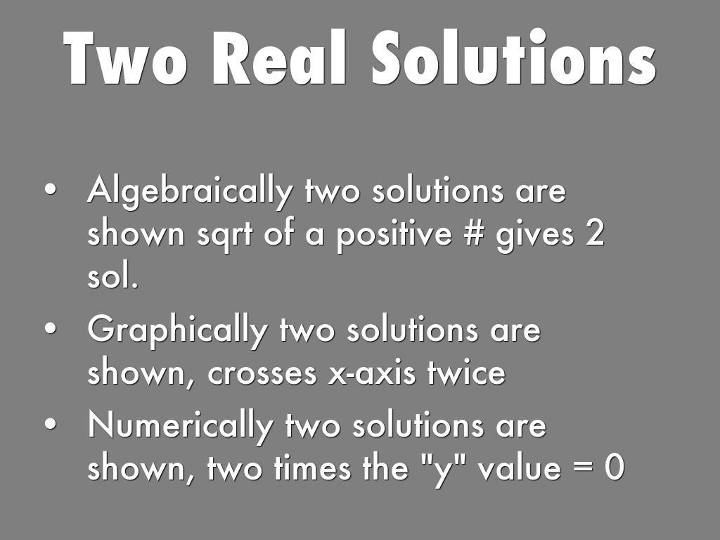 Two Real Solutions Examples Quadratics by Sarah VenJohn