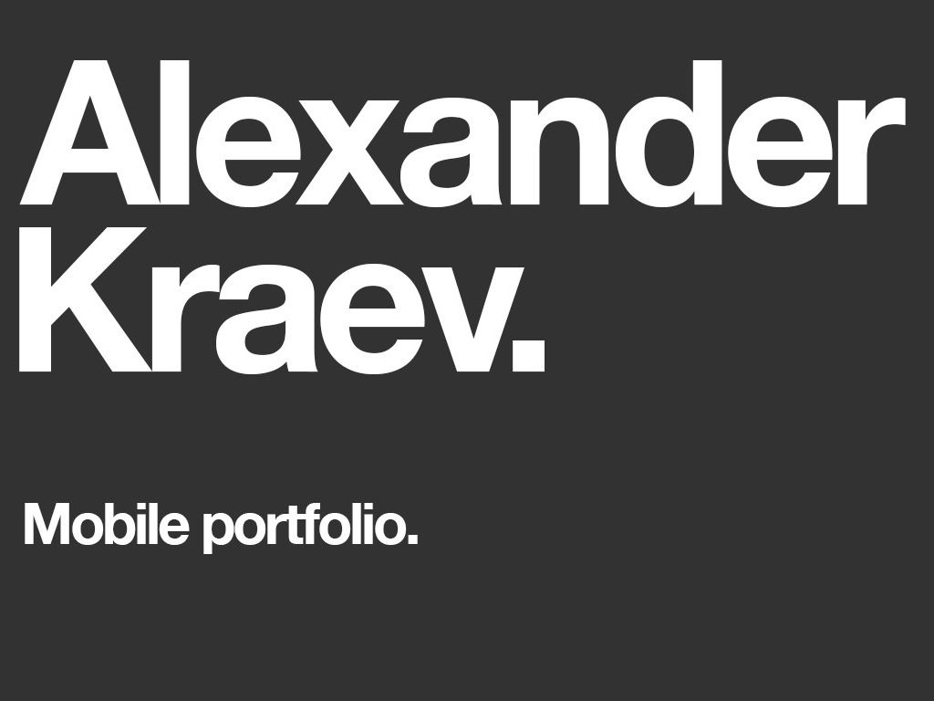 Alexander Kraev Portfolio
