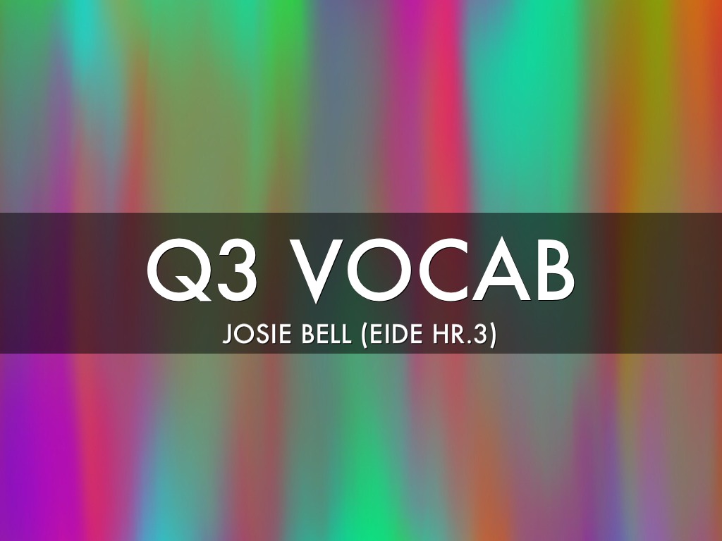 Q3 Vocab