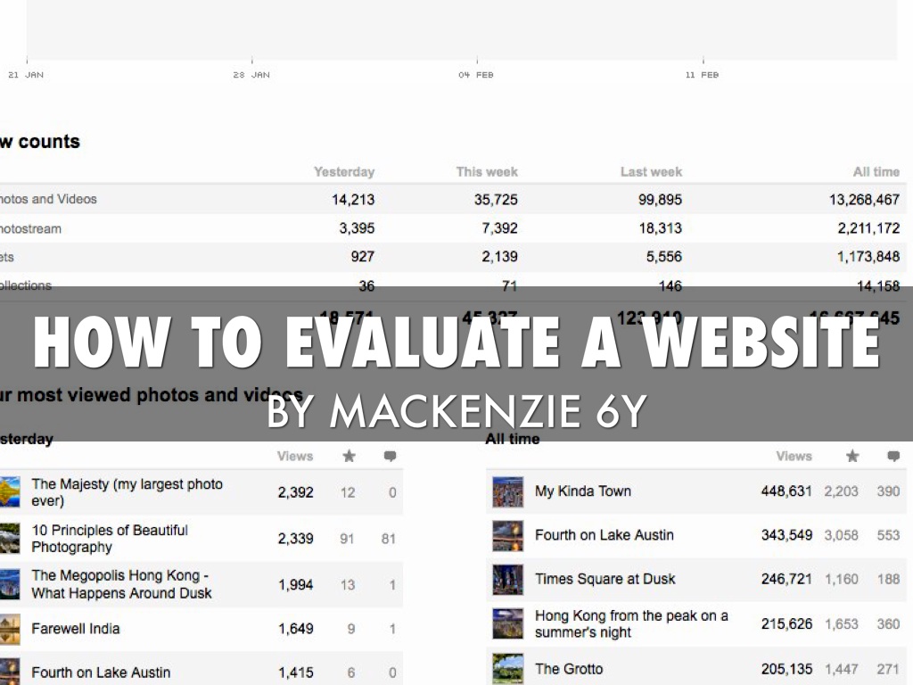 Website Evaluation