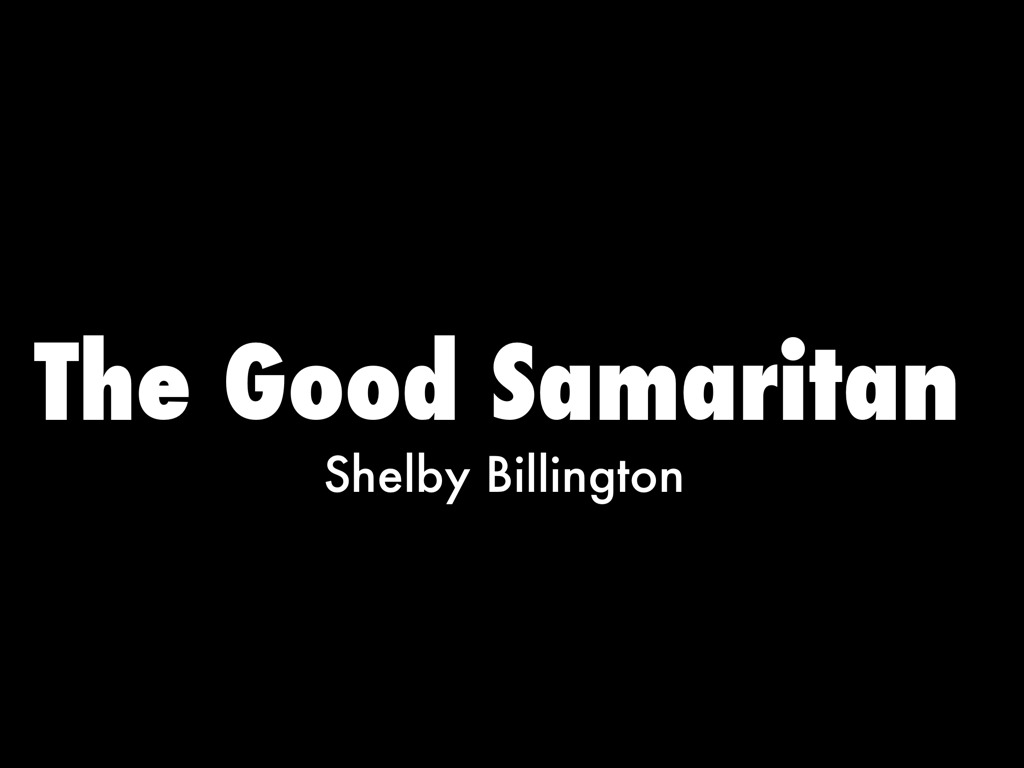 The Good Samaritan 
