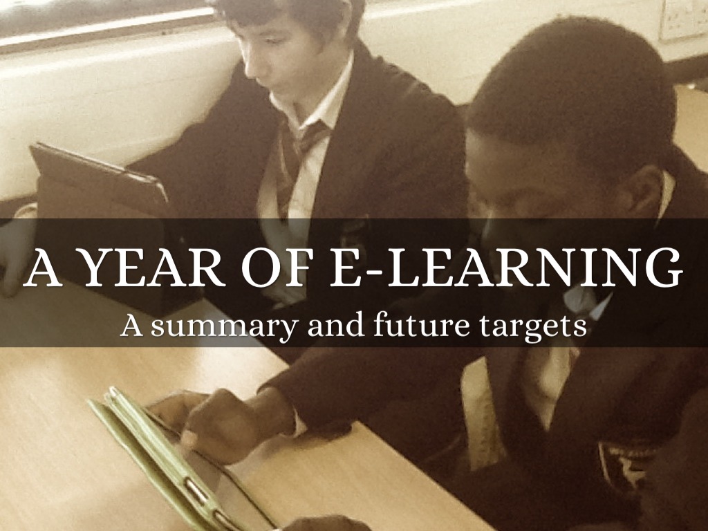 E Learning In A Year