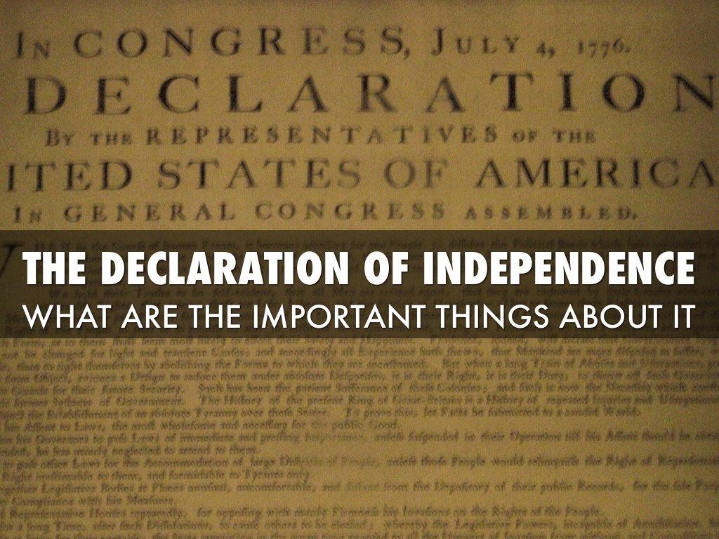 Declaration of Independence by Arnold Bouatay