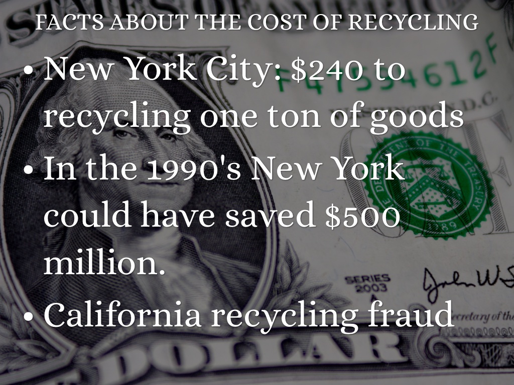 The Negatives Of Recycling by Sarah Maul