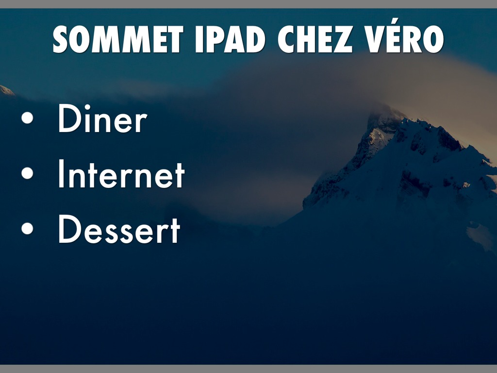 Sommet IPAd chez VÉRo
