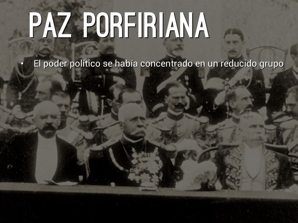 En Que Consiste La Paz Porfiriana