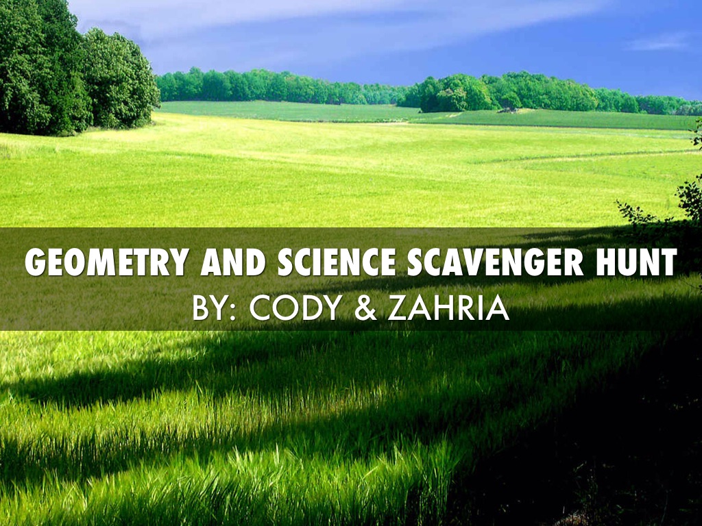 Geometry And Science Scavenger Hunt