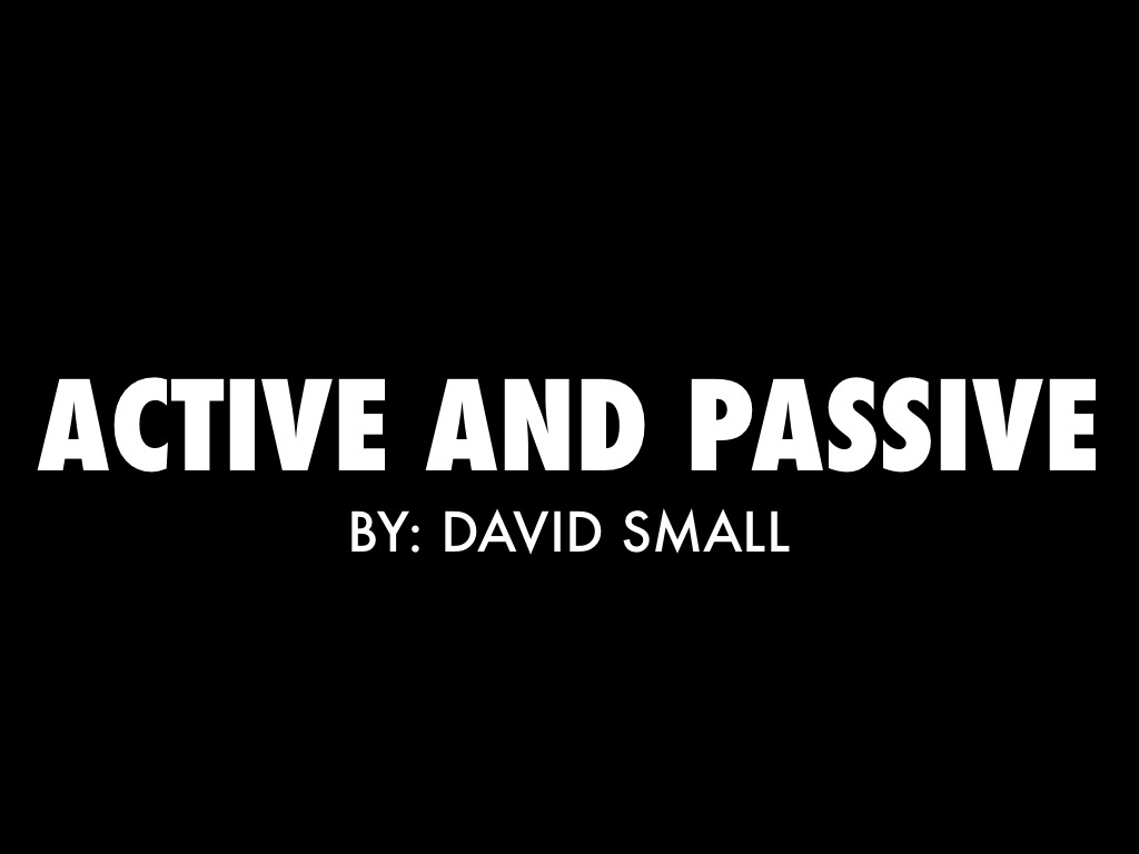 Active And Passive