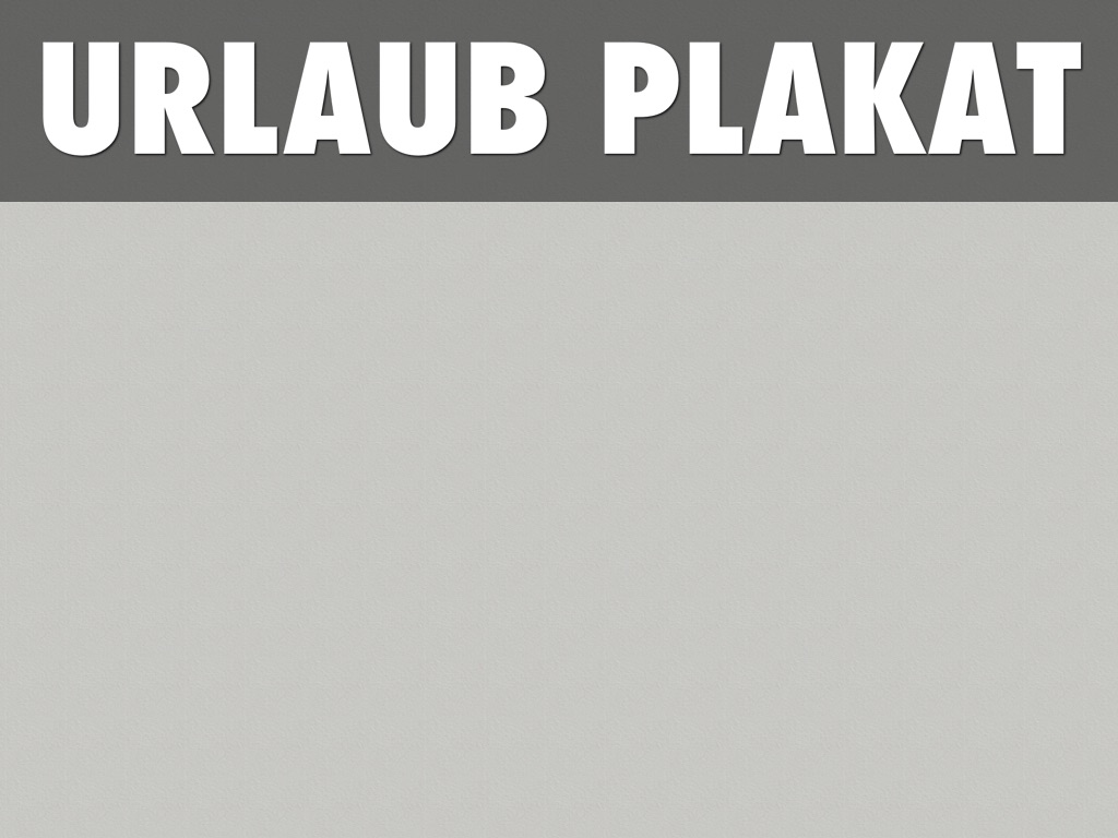 Urlaub Plakat 
