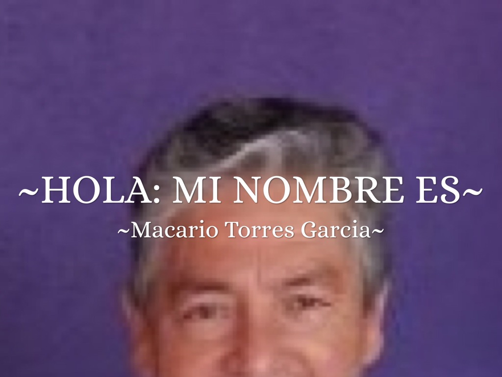 Hola Mi Nombre Es: