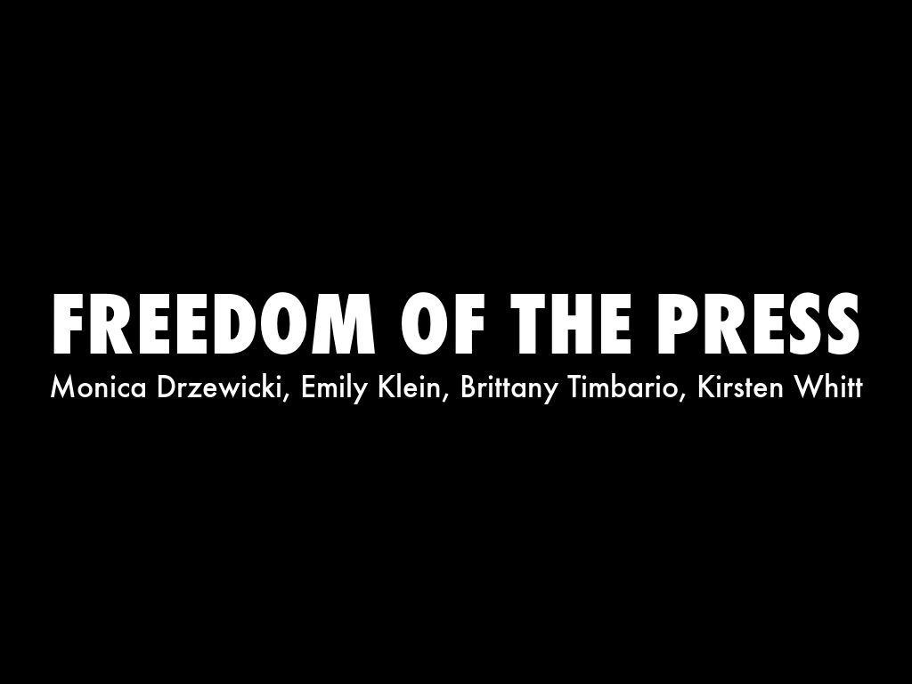 Freedom of the Press