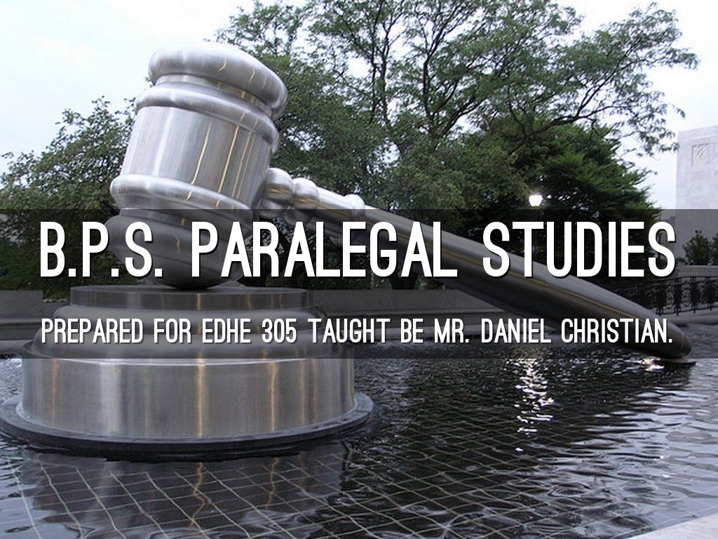 B.P.S. Paralegal Studies