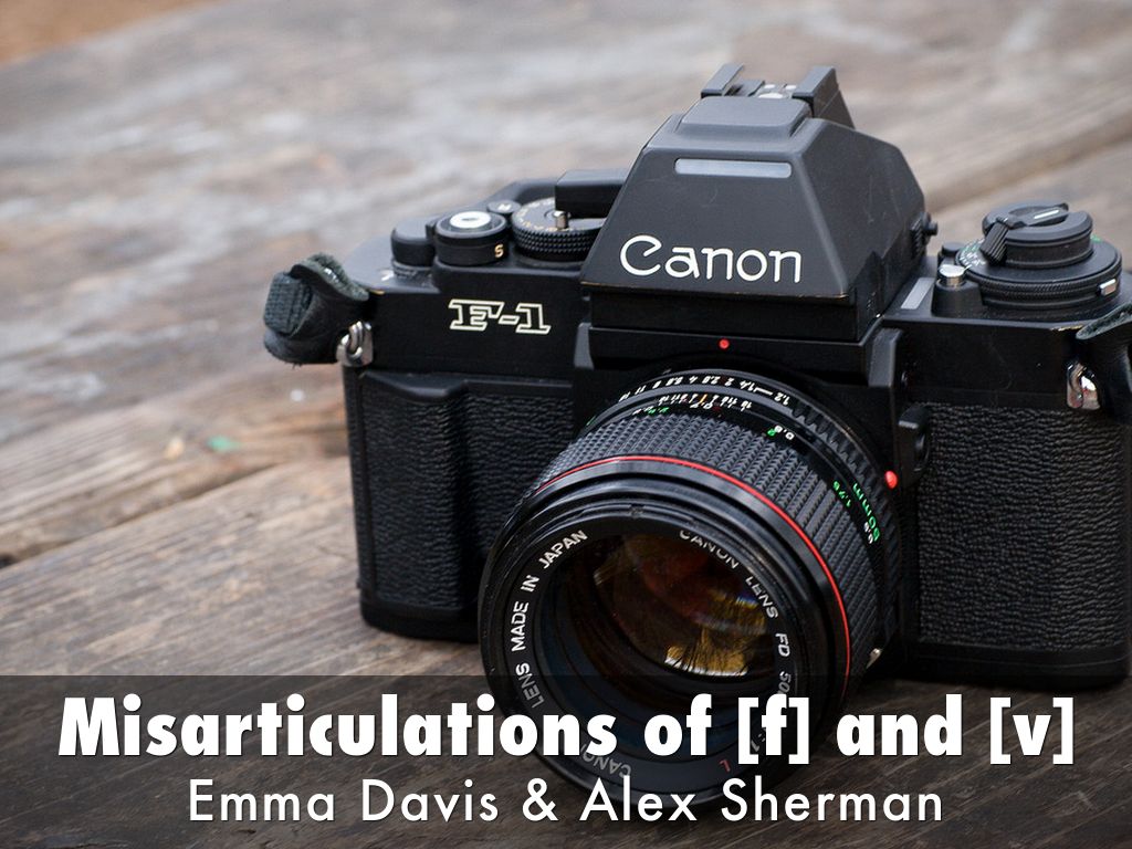 Misarticulations of [f] and [v]