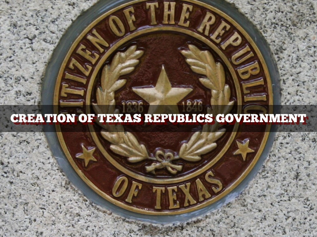 Creation of Texas Republics Government