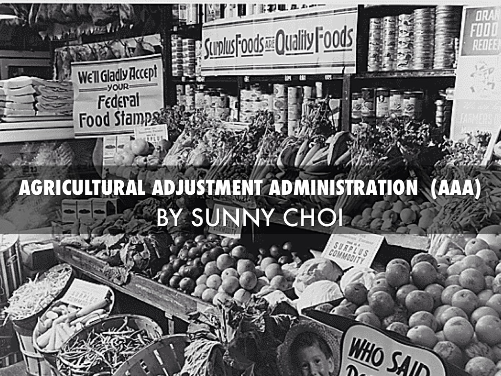 Agricultural Adjustment Administration by schoi3